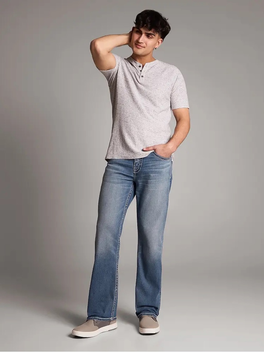BKE Tyler Straight Fit Men’s Jeans in Light Blue - 40R